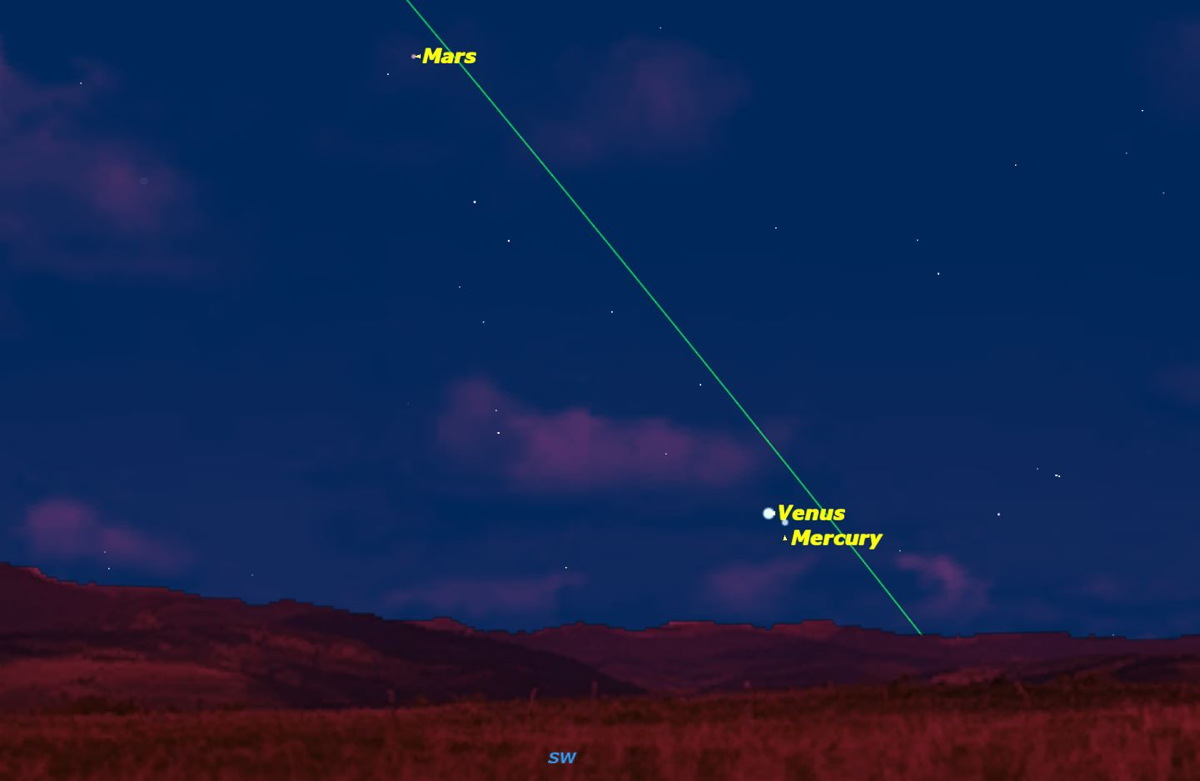 Venus Points the Way to Mercury in Night Sky This Week